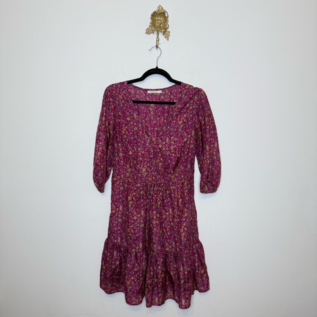 Mes Demoiselles Craquante Floral Silk Dress 36